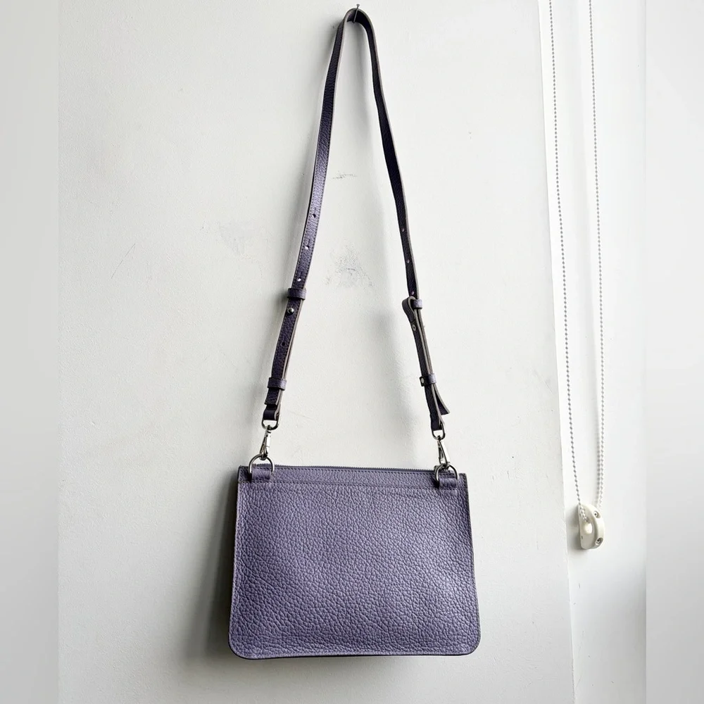 MISHKA Leather Purse Sobre Sigrid Crossbody Clutch Wristlet bag